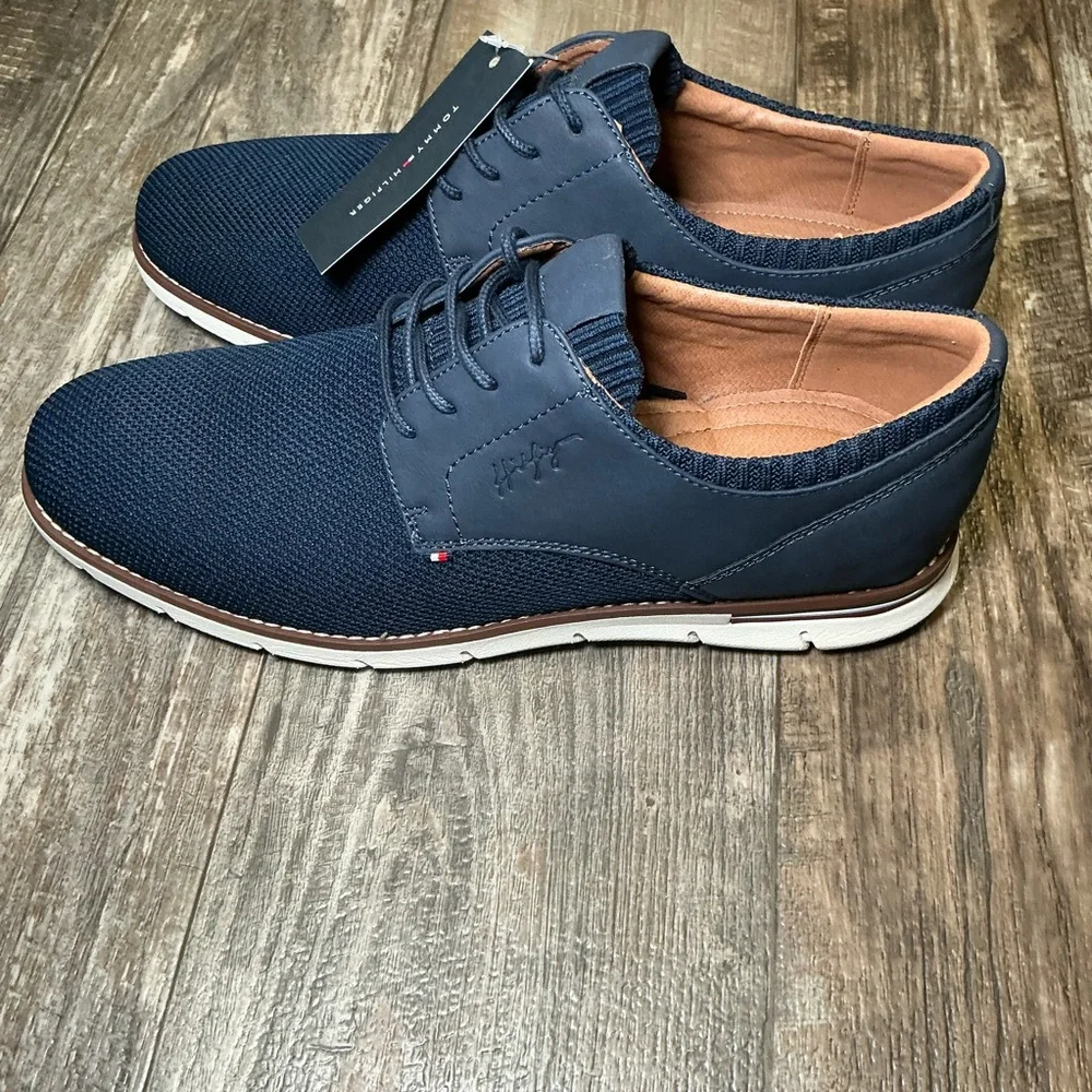 Tommy Hilfiger Navy Blue Oxfords Size 10 - Picture 16 of 16